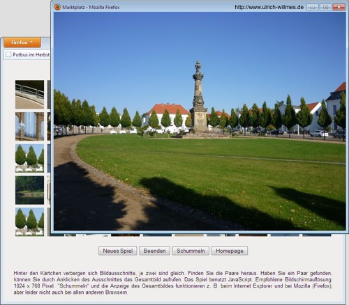 Screenshot Gedaechtnis-Game Putbus